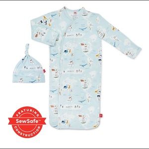 Magnetic Me sleep gown Sea The World print NB-3M